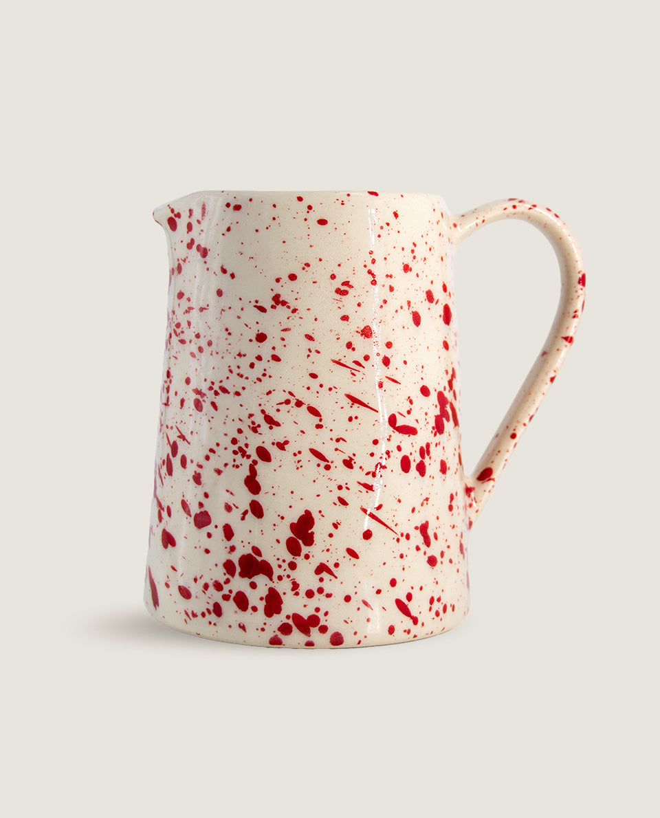 Carafe mouchetée rouge Ketti